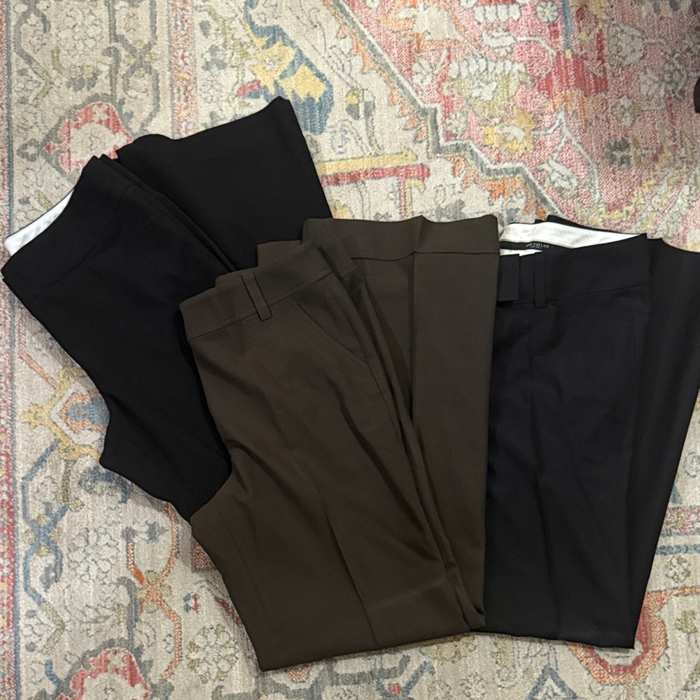 Black and Brown Dress Pants, set of 3 women’s size 6